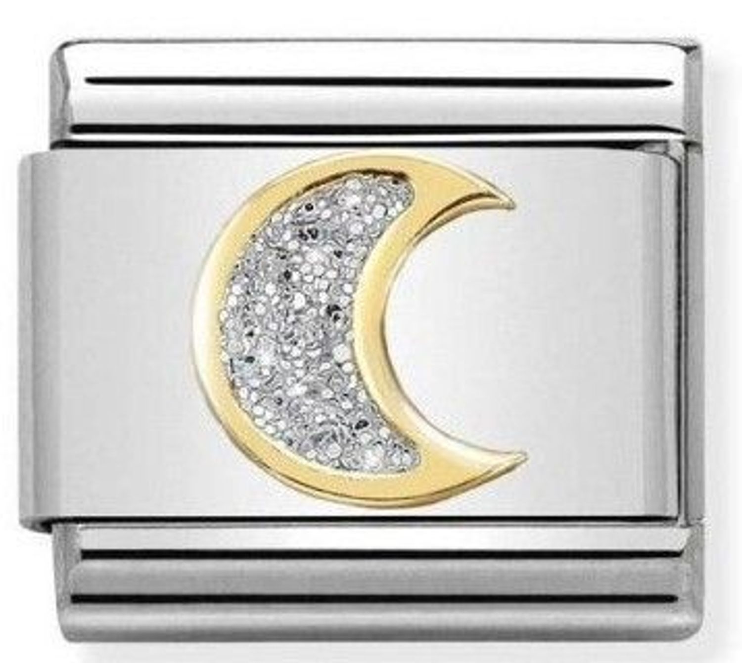 Nomination Link 18K zawieszka złoto księżyc z brokatem  Zawieszki Nomination ✓ Wyjątkowy prezent ✓ Nomination ✓ Bransoletka Nomination ✓ Bransoletka ze stali 3.jpg